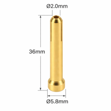 QQ150 TIG COLLET 2.0MM BRASS